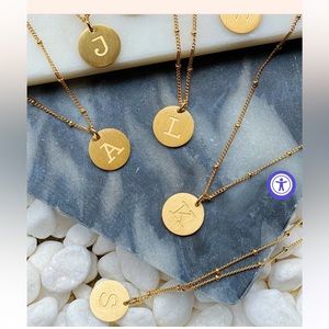 Ellison + young initial necklace